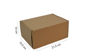 KRAFT CARDBOARD POSTAL BOXES 21,5x15,5x10cm SET/10